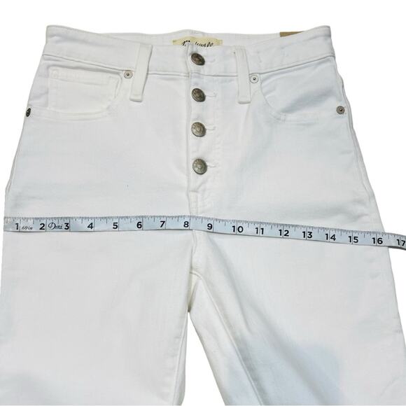 Madewell curvy high-rise skinny crop jeans Button front edition Sz 25 NWT - Picture 14 of 16